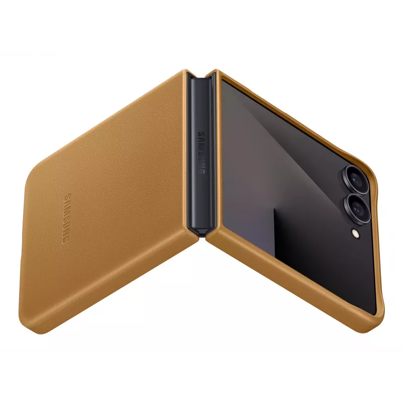 Protective flip cover case Samsung Flip7 Kindsuit EF-VF766PAEGWW for Galaxy Z Flip7 — Camel