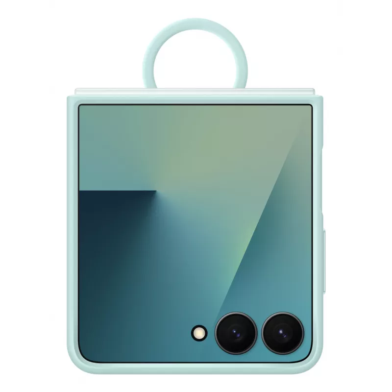 Samsung Ring Case (Silicone) for Galaxy Z Flip7, Cover, Samsung, Galaxy Z Flip7, 17.5 cm (6.9 inch), Mint colour