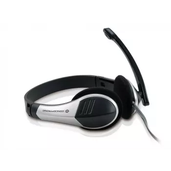 Conceptronic Allround Stereo Headset, Wired, 20 - 22000 Hz, Office/Call center, 111 g, Headset, Black, Silver