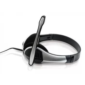 Conceptronic Allround Stereo Headset, Wired, 20 - 22000 Hz, Office/Call center, 111 g, Headset, Black, Silver