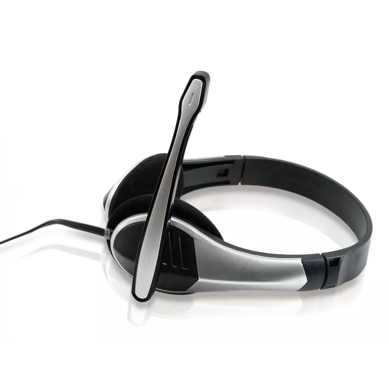Conceptronic Allround Stereo Headset, Wired, 20 - 22000 Hz, Office/Call center, 111 g, Headset, Black, Silver