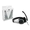 Conceptronic Allround Stereo Headset, Wired, 20 - 22000 Hz, Office/Call center, 111 g, Headset, Black, Silver