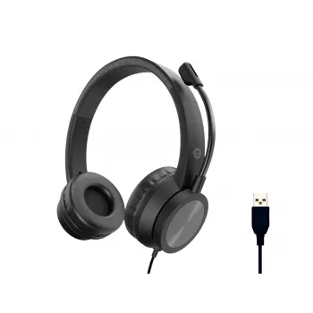 Conceptronic POLONA05B Stereo USB Headset, Noise Cancelling Microphone