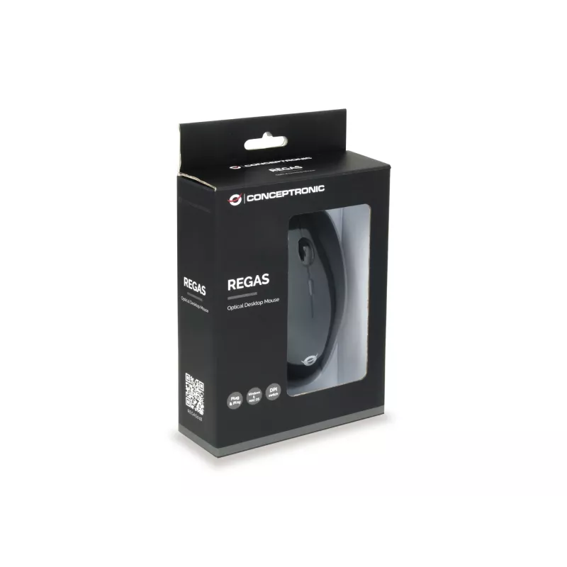 Conceptronic REGAS01B mouse Office Ambidextrous USB Type-A Optical 1200 DPI