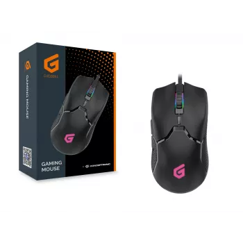 Conceptronic DJEBBEL 6D Gaming Mouse, 7200 DPI, Right-hand, Optical, USB Type-A, 7200 DPI, Black