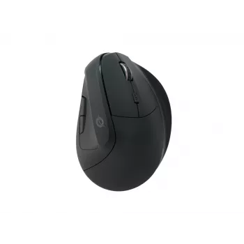 Conceptronic LORCAN ERGO 6-Button Ergonomic Bluetooth Mouse, Right-hand, Vertical design, Optical, Bluetooth, 1600 DPI, Black