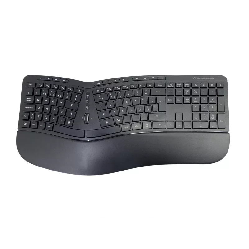 Conceptronic ORAZIO ERGO Wireless Ergonomic Keyboard & Mouse Kit, Portuguese layout