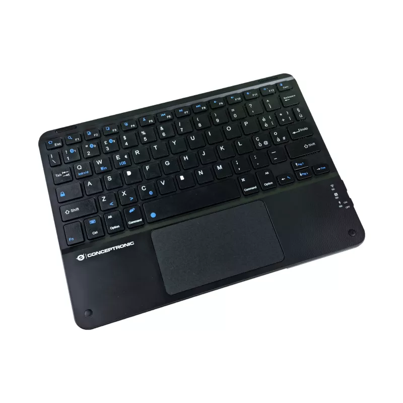 Conceptronic TOBIN01BIT 10-inch Bluetooth Touchpad Keyboard, QWERTY Italian