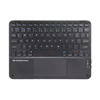 Conceptronic TOBIN01BPT 10-inch Bluetooth Touchpad Keyboard, QWERTY Portuguese