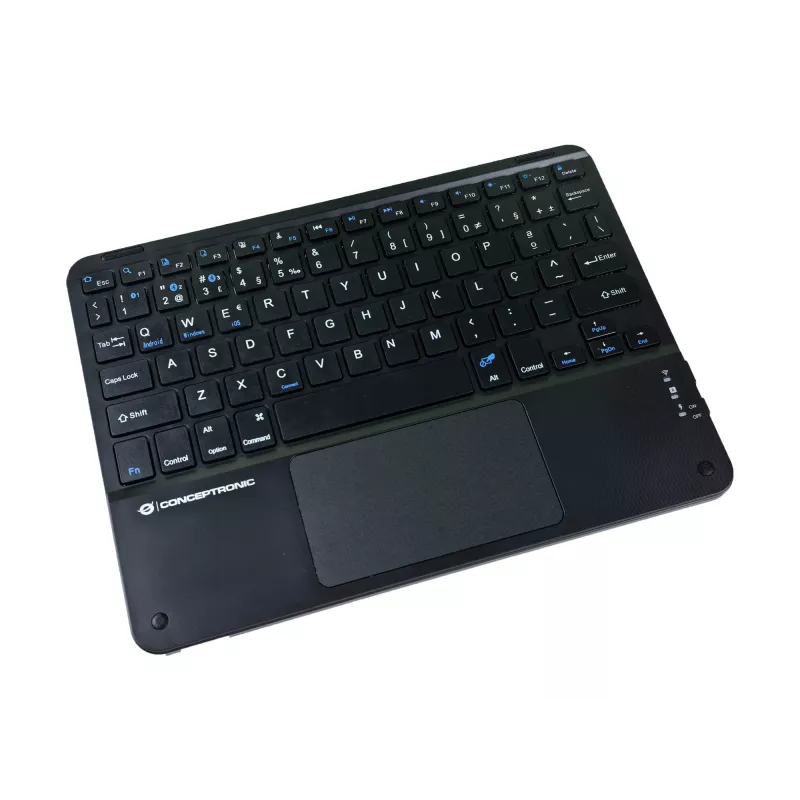 Conceptronic TOBIN01BPT 10-inch Bluetooth Touchpad Keyboard, QWERTY Portuguese