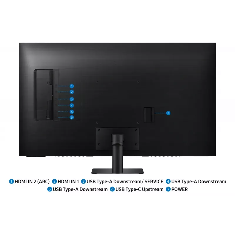 Samsung M7 M70F computer monitor 109.2 cm (43 inch) 3840 x 2160 pixels 4K Ultra HD LCD Black