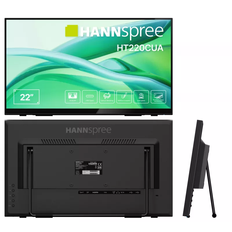 Hannspree HT220CUA computer monitor 54.5 cm (21.4 inch) 1920 x 1080 pixels Full HD LED Touchscreen Black