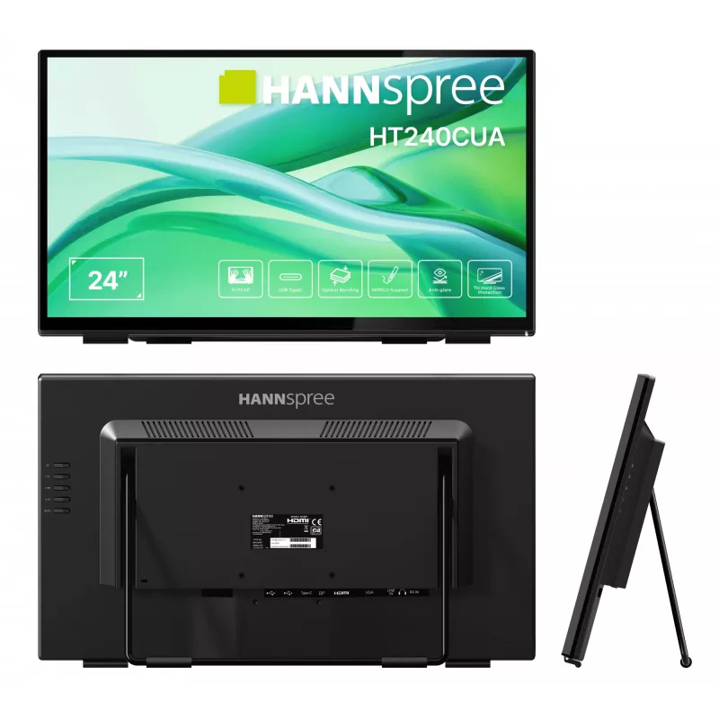 Hannspree HT240CUA computer monitor 60.5 cm (23.8 inch) 1920 x 1080 pixels Full HD LED Touchscreen Black