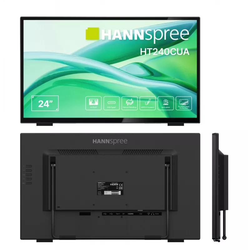 Hannspree HT240CUA computer monitor 60.5 cm (23.8 inch) 1920 x 1080 pixels Full HD LED Touchscreen Black