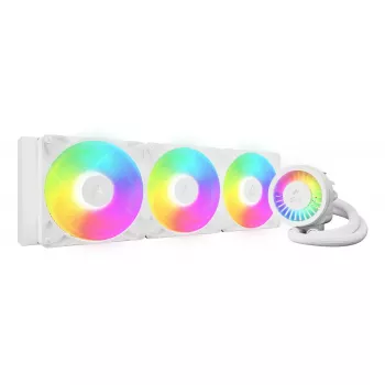 All-in-one CPU liquid cooler Arctic Liquid Freezer III Pro 420 A-RGB (White) — 140mm fans, multi-socket LGA1700/AM4/AM5
