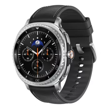 Samsung Galaxy Watch8 Classic 46mm Black Bluetooth/Wi-Fi Hybrid Eco-Leather Band S/M/L (SM-L500NZKADBT)