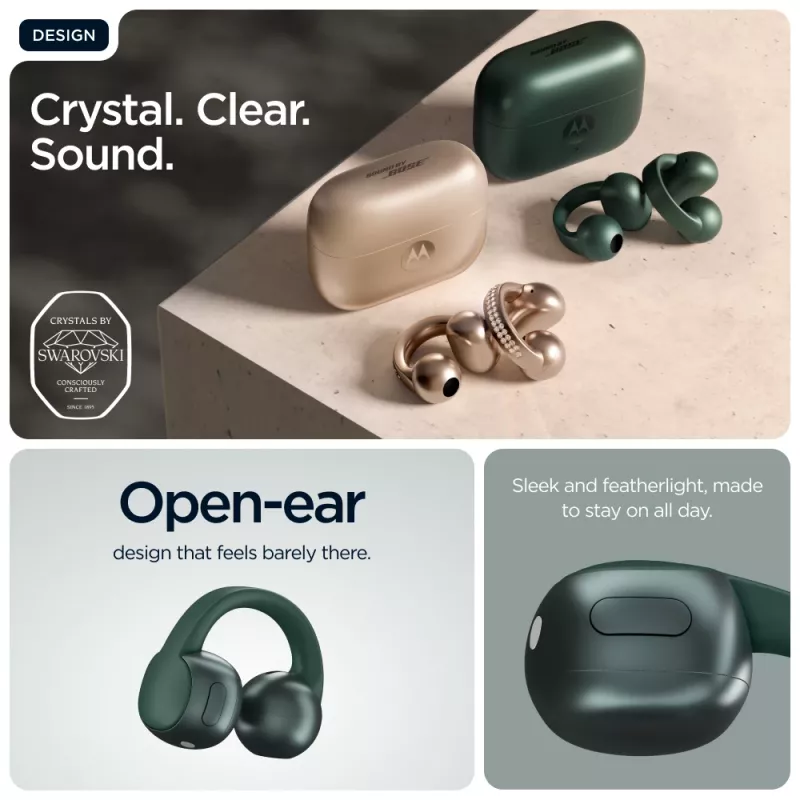 Motorola moto buds loop Headset Wireless Ear-hook Calls/Music/Sport/Everyday Bluetooth Green