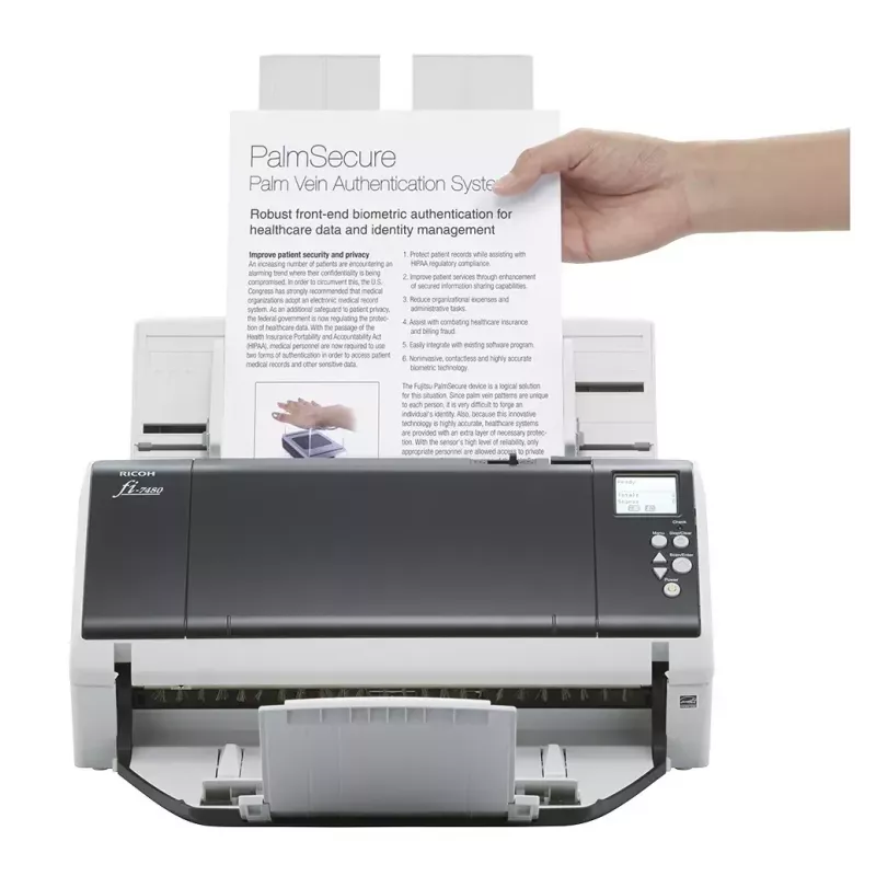 Ricoh fi-7480 ADF scanner 600 x 600 DPI A3 Grey, White