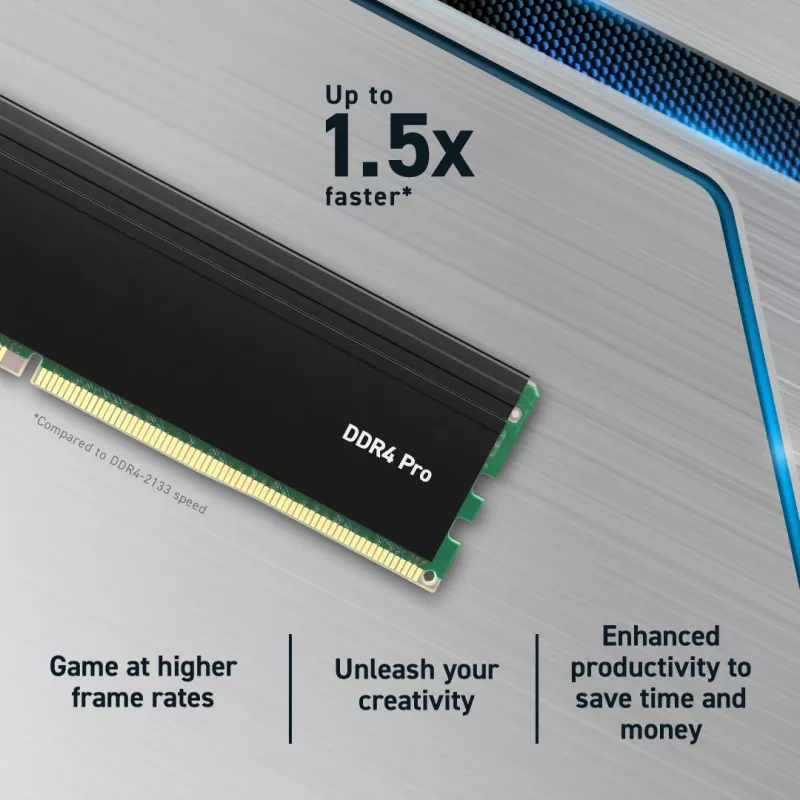 Crucial Pro 32GB DDR4-3200 CL22 UDIMM Desktop Memory (CP32G4DFRA32A)