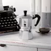 Moka pot BIALETTI Moka Express 0.2 L aluminium black — 3 cups (200 ml), not for induction