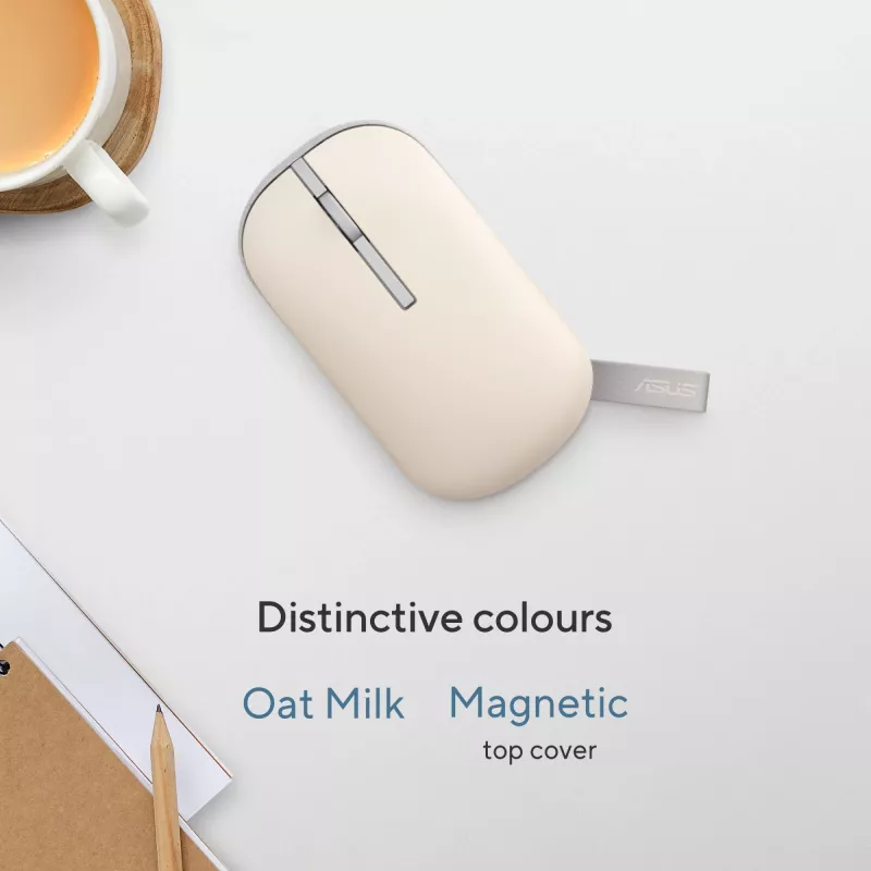 ASUS Marshmallow MD100 mouse Office Ambidextrous RF Wireless + Bluetooth Optical 1600 DPI