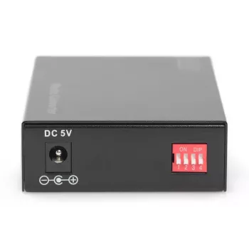 DIGITUS Media Converter, Multimode 10/100/1000Base-T to 1000Base-SX, Incl. PSU SC connector, Up to 0.5km