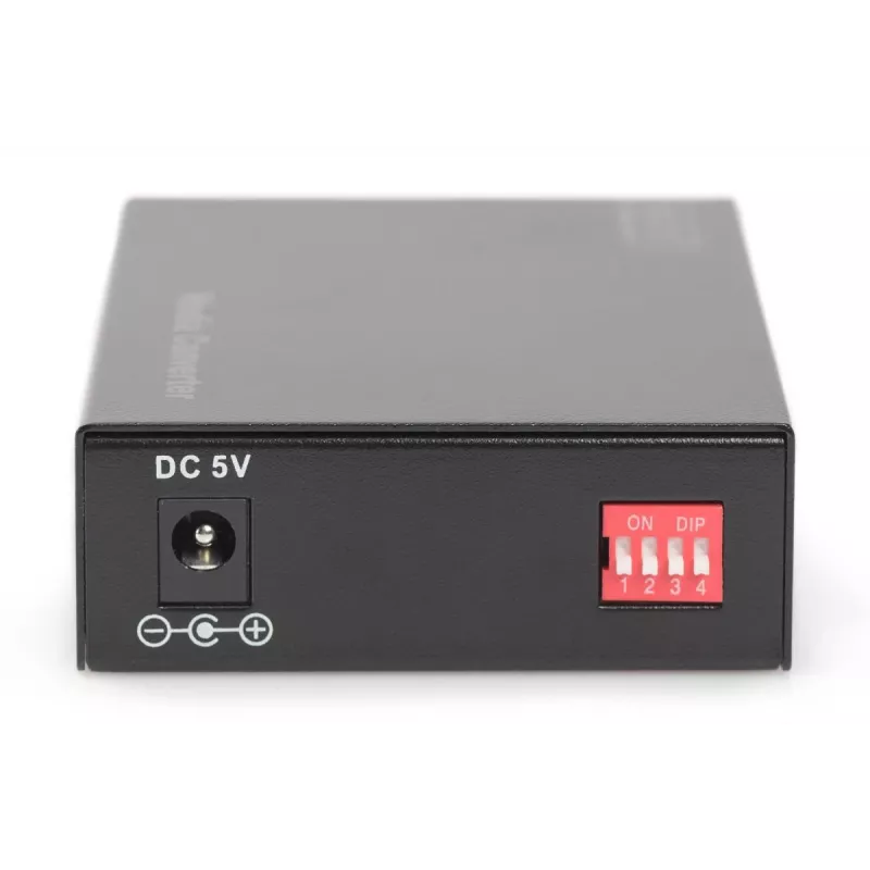 DIGITUS Media Converter, Multimode 10/100/1000Base-T to 1000Base-SX, Incl. PSU SC connector, Up to 0.5km