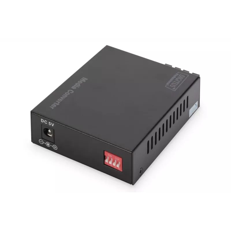 DIGITUS Media Converter, Multimode 10/100/1000Base-T to 1000Base-SX, Incl. PSU SC connector, Up to 0.5km