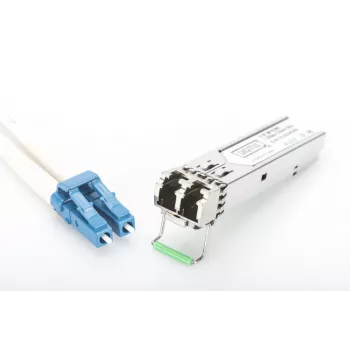 DIGITUS 1.25 Gbps SFP Module, Up to 80km Singlemode, LC Duplex Connector 1000Base-LX, 1550nm