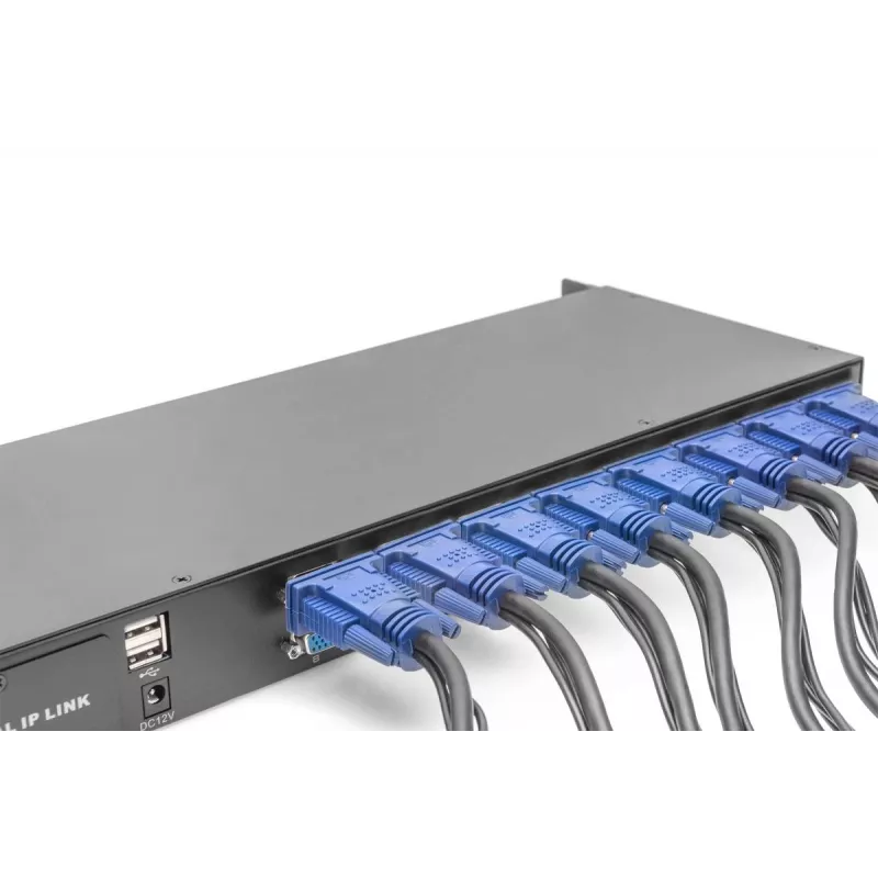 DIGITUS Modular KVM switch 16-port for modularized KVM console