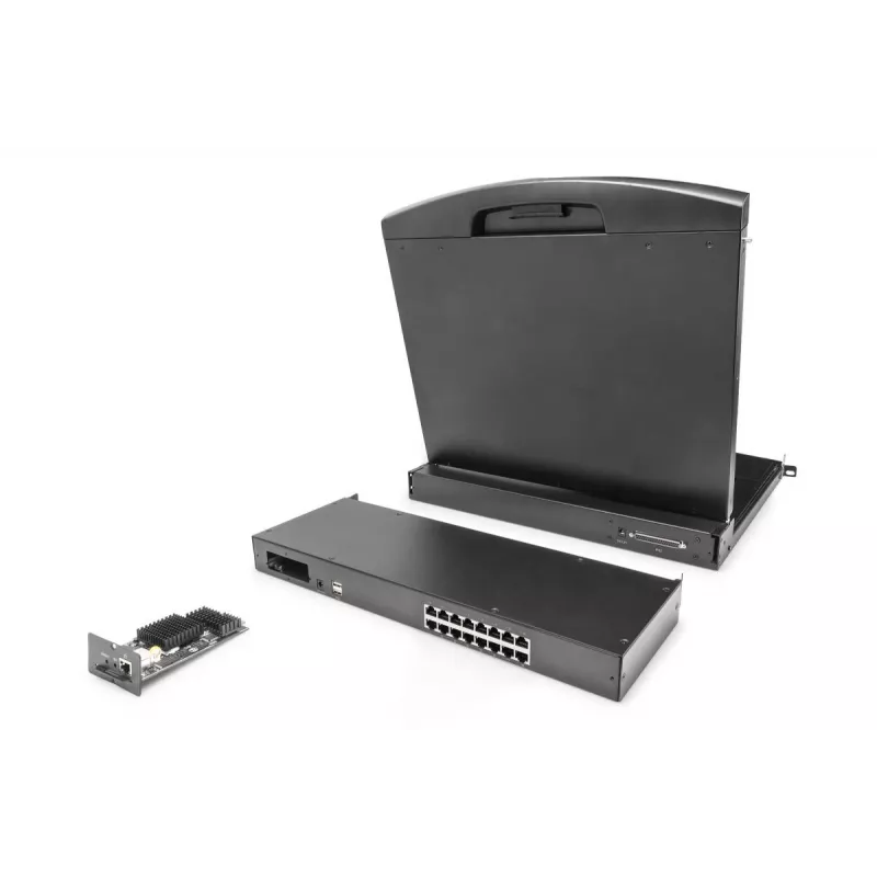 DIGITUS Modular Cat5 KVM switch 16port for modularized KVM console