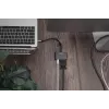 DIGITUS USB-C - mini DP + VGA Adapter, 20 cm 4K/30Hz, silver, aluminum housing