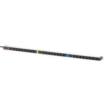 DIGITUS IT BASIC PDU. 3PH. 16A. 24 x C13. 3 x C19 Vertical. 3m cable. IEC309 3Ph-16A plug