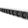 DIGITUS IT BASIC PDU. 3PH. 16A. 24 x C13. 3 x C19 Vertical. 3m cable. IEC309 3Ph-16A plug