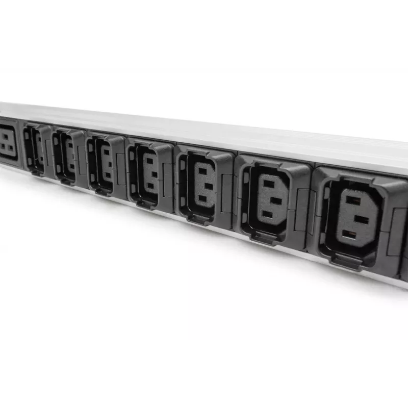 DIGITUS IT BASIC PDU. 3PH. 16A. 24 x C13. 3 x C19 Vertical. 3m cable. IEC309 3Ph-16A plug