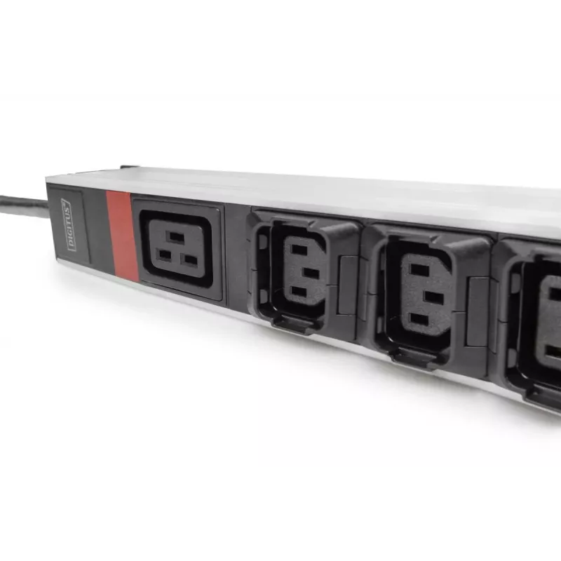 DIGITUS IT BASIC PDU. 3PH. 16A. 24 x C13. 3 x C19 Vertical. 3m cable. IEC309 3Ph-16A plug