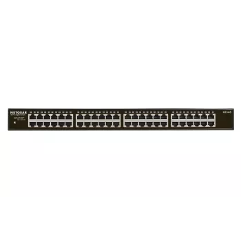 NETGEAR GS348 Unmanaged Gigabit Ethernet (10/100/1000) 1U Black