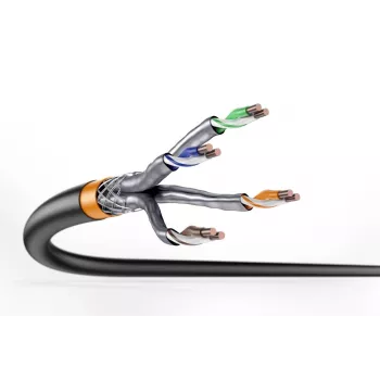 DIGITUS outdoor installation cable - Cat 7 - S/FTP - AWG 23/1 - 100m - Black