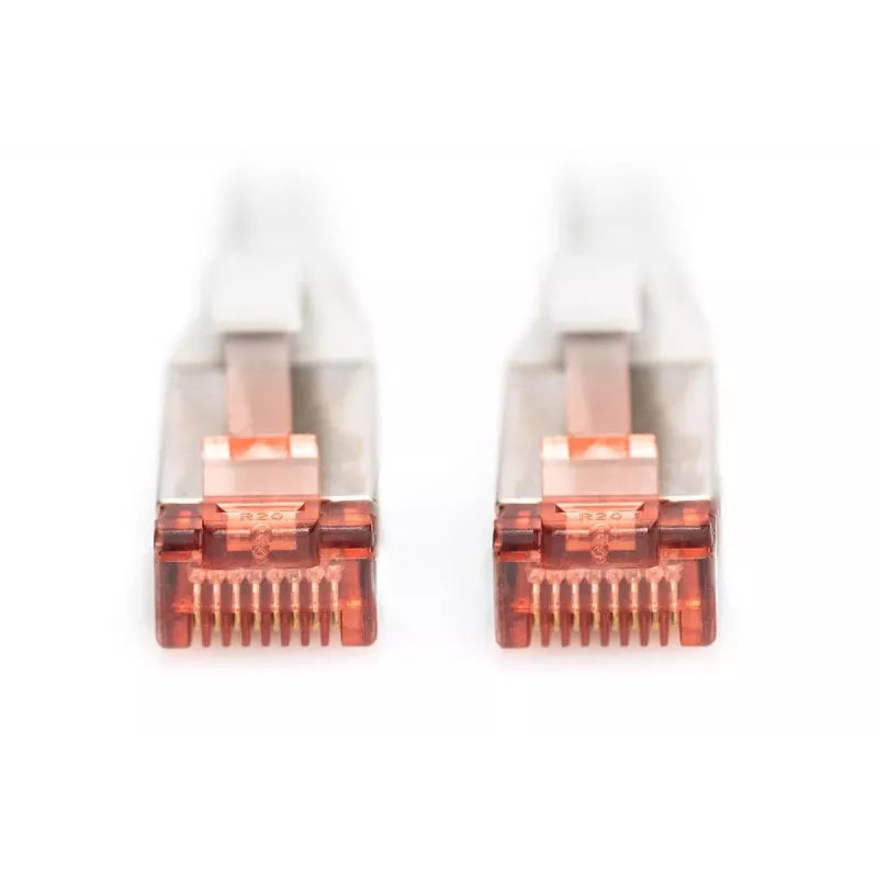 DIGITUS Patch cable - CAT6 - S/FTP - Snagless - Cu - 7m - grey