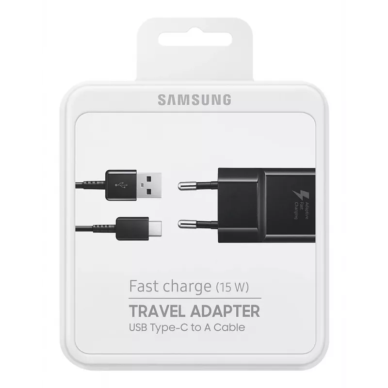 Samsung EP-TA20 Universal Black AC Fast charging Indoor, Outdoor