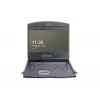 DIGITUS Modularized 48.3cm (19in) TFT console with 8 port KVM, RAL 9005 black - Qwertzu German