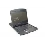 DIGITUS Modularized 48.3cm (19in) TFT console with 8 port Cat.5 KVM, RAL 9005 black - Qwertzu German