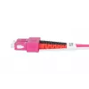 DIGITUS Fiber Optic Patch Cord, SC to SC Multimode OM4 - 50/125 µ, Duplex, color RAL4003 Length 1m