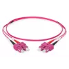 DIGITUS Fiber Optic Patch Cord, SC to SC Multimode OM4 - 50/125 µ, Duplex, color RAL4003 Length 1m