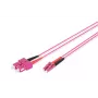 DIGITUS Fiber Optic Patch Cord, LC to SC Multimode OM4 - 50/125 µ, Duplex, color RAL4003 Length 1m