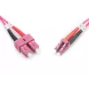DIGITUS Fiber Optic Patch Cord, LC to SC Multimode OM4 - 50/125 µ, Duplex, color RAL4003, Length 3m