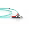 DIGITUS Fiber Optic Patch Cord, ST to ST Multimode 50/125 µ, Duplex Length 10 m, Class OM3