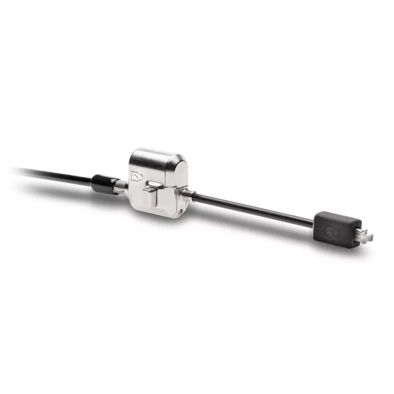 Kensington MiniSaver Mobile Keyed Lock, 1.8 m, Kensington, Key, Flat key, Carbon steel, Black