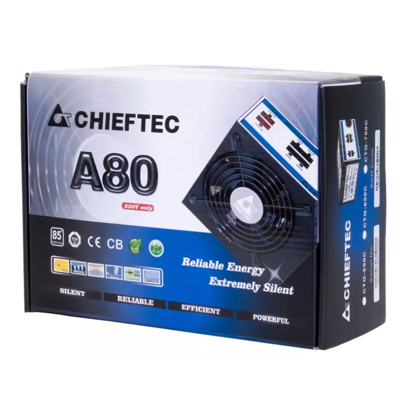 Chieftec CTG-550C power supply unit 550 W 20+4 pin ATX ATX Black