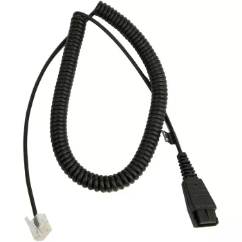 Cable Jabra LINK Siemens Openstage Connector QD to RJ-45, 0.5 m (coiled 2 m), Black